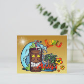 ハワイアンルアウ（ハワイ式宴会） 案内ポストカード (スタンド正面)