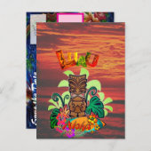 ハワイアンルアウ（ハワイ式宴会） 案内ポストカード (正面/裏面)