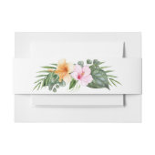 ハワイアンルアウ（ハワイ式宴会）熱帯ビーチ結婚式 招待状ベリーバンド (正面例)