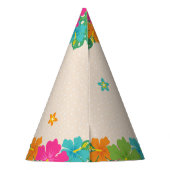 ハワイアンルアウ(ハワイ式宴会)熱帯誕生日 パーティーハット (裏面)