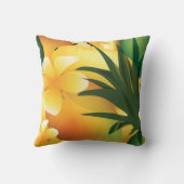 ハワイアンルアウ（ハワイ式宴会）熱帯食品枕 クッション (裏面)