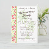 ハワイアンルアウ（ハワイ式宴会）結婚記念日パーティの招待状 招待状 (スタンド正面)