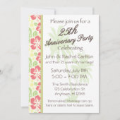 ハワイアンルアウ(ハワイ式宴会)25周年パーティの招待状 招待状 (正面)