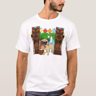 ハワイアンルアウ(ハワイ式宴会)pug – カスタマイズ可能 tシャツ