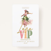 ハワイアンルアウ(ハワイ式宴会)Sweet sixteenID1092 バッジ (正面)