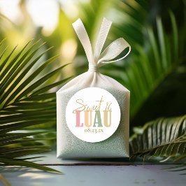 ハワイアンルアウ（ハワイ式宴会）Sweet sixteenID1092 ラウンドシール