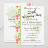 ハワイアンルアウ 50周年パーティー招待状 招待状 (正面/裏面)