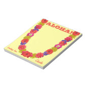 ハワイアンレイカスタムのノートパッド ノートパッド (回転)