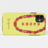 ハワイアンレイカスタムケース Case-Mate iPhoneケース (裏面(横))