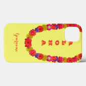 ハワイアンレイカスタムケース Case-Mate iPhoneケース (裏面 (横))
