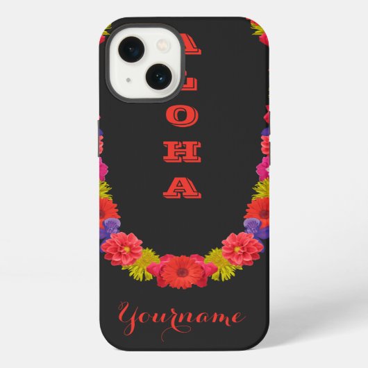 ハワイアンレイカスタムケース iPhoneケース (裏面)