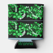 ハワイアンレイプリント 缶クーラー (正面)