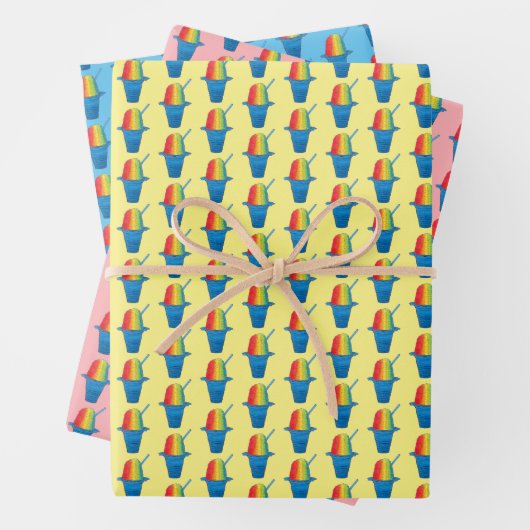 ハワイアンレインボーシェアアイス凍っていデザートハワイ ラッピングペーパーシート (インサイチュ)