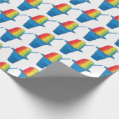 ハワイアンレインボーシェアアイス凍っていデザートハワイ ラッピングペーパー (角)