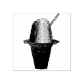 ハワイアンレインボーシェアアイス凍っていデザートハワイ ラバースタンプ (インプリント)