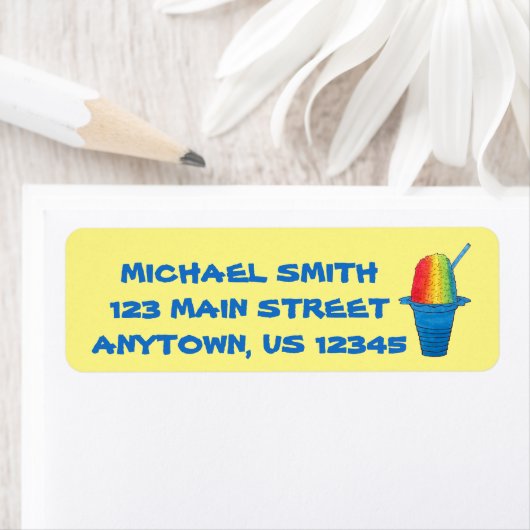 ハワイアンレインボーシェアアイス凍っていデザートハワイ ラベル (インサイチュ)