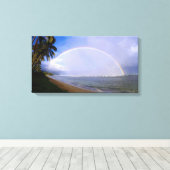 ハワイアンレインボービーチ キャンバスプリント (インサイチュ (ウッドフロア))