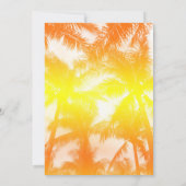 ハワイアンレッドハイビスカスゴールデンビーチバースデーパーティー 招待状 (裏面)