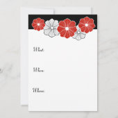 ハワイアンレトロ招待状 招待状 (裏面)