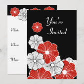 ハワイアンレトロ招待状 招待状 (正面/裏面)