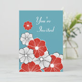 ハワイアンレトロ招待状 招待状 (スタンド正面)