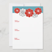 ハワイアンレトロ招待状 招待状 (裏面)