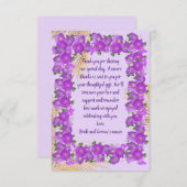 ハワイアンレ結婚イサンキューカード サンキューカード (正面/裏面)