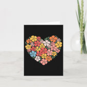 ハワイアンヴァレンティーンズデイハイビスカスフラワーハートトループ カード (正面)