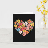 ハワイアンヴァレンティーンズデイハイビスカスフラワーハートトループ カード (黄色い花)