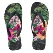 ハワイアンヴィンテージアロハシャツスタイルビーチサンダル ビーチサンダル (フットベッド)