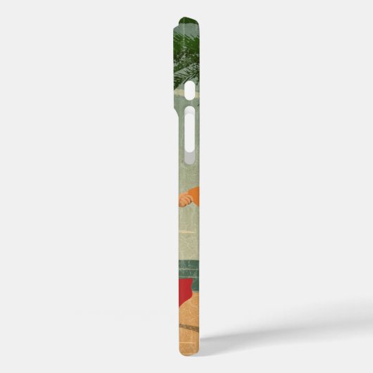 ハワイアンヴィンテージフラガー動揺してルはがき Case-Mate iPhoneケース (裏面 / 左)