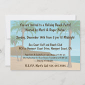 ハワイアンヴィンテージメレカリキマカカスタマイズ可能 招待状 (裏面)