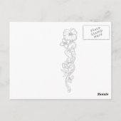 ハワイアンヴィンテージメレカリキマカカスタマイズ ポストカード (裏面)