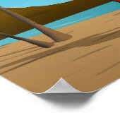 ハワイアンヴィンテージメレカリキマカポストカード ポスター (角)