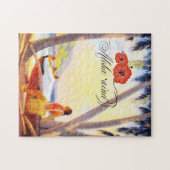 ハワイアンヴィンテージ油シーニッ絵画クズ ジグソーパズル (横)