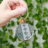 ハワイアン伝統的タパアンドホヌ キーホルダー (手)