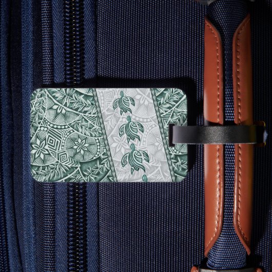 ハワイアン伝統的タパアンドホヌ ラゲッジタグ (裏面インサイチュ2)