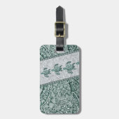 ハワイアン伝統的タパアンドホヌ ラゲッジタグ (正面縦)