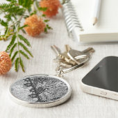 ハワイアン伝統的モンステラタパ キーホルダー (側面)