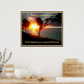 ハワイアン前向き思想 ポスター (キッチン)