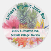 ハワイアン収カスタム集住所 シール (正面)