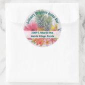 ハワイアン収カスタム集住所 シール (バッグ)