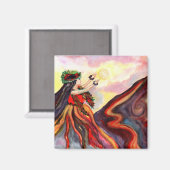 ハワイアン女神ペレマグネット マグネット (正面/裏面)