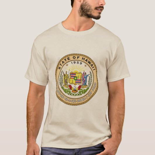ハワイアン州シール Tシャツ (正面)