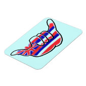 ハワイアン州旗しゃかシンボル土産磁石 マグネット (左側)