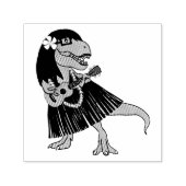 ハワイアン恐竜ウクレレ セルフインキングスタンプ (デザイン)