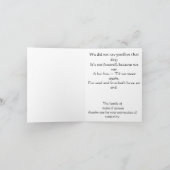 ハワイアン悔やみや弔慰サンキューザファミリー サンキューカード (内部)