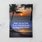 ハワイアン愛のメッセージ カード (内部)