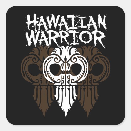 ハワイアン戦士 スクエアシール (正面)