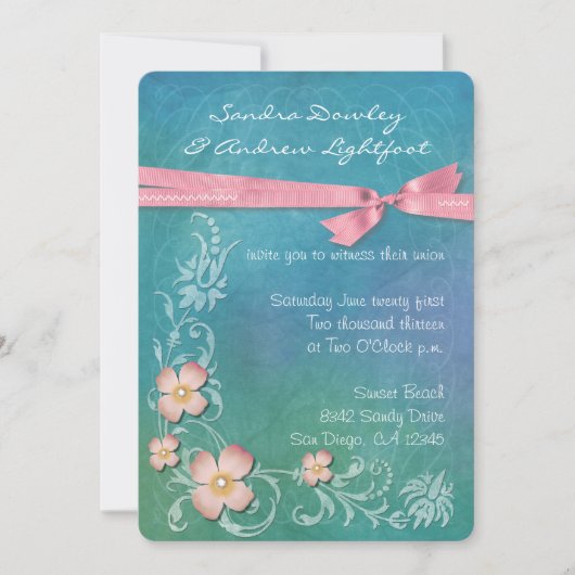 ハワイアン招待状 招待状 (正面)